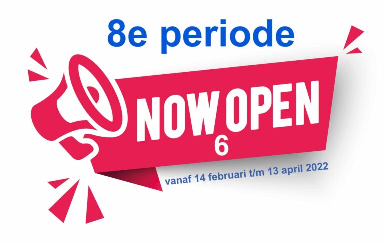NOW 6 aanvragen vanaf 14 februari tot en met 13 april