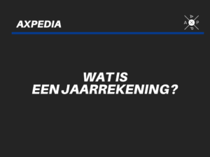 wat is een jaarrekening