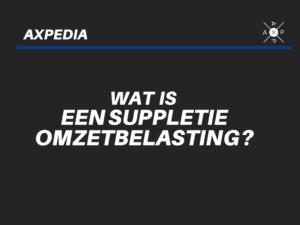 suppletie omzetbelasting