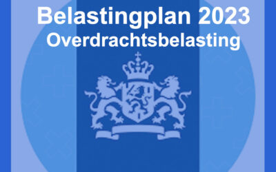 belastingplan 2023 overdrachtsbelasting