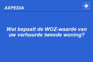 WOZ waarde tweede woning