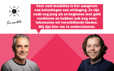 Kees en Noah vertellen over AXP for models en belastingaangifte