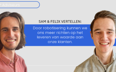 Sam en Felix vertellen over robotisering