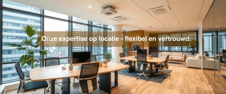 Onze expertise op locatie – flexibel en vertrouwd